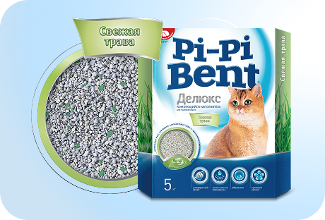 Pi-Pi Bent Делюкс Fresh Grass — упаковка наполнителя
